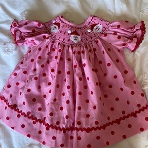 Smocked Santa Dress
